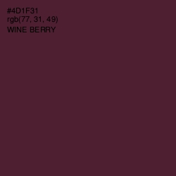 #4D1F31 - Wine Berry Color Image